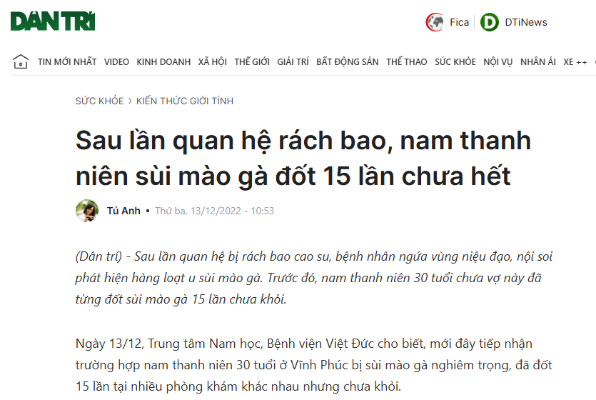 Tưởng đốt sùi mào gà là xong – Hóa ra là mở đầu cho hành trình chữa lại